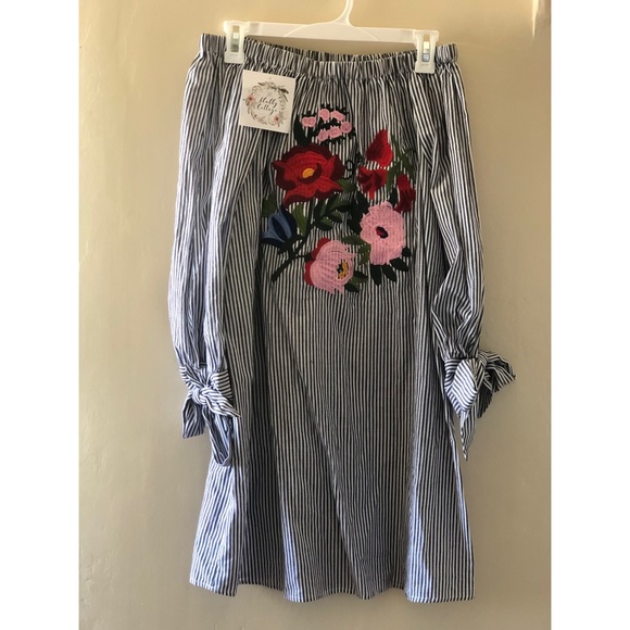 shabby cottage Dresses & Skirts - Floral striped dress